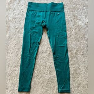 Gymshark women’s Apex Seamless‎ High Rise Leggings teal size small